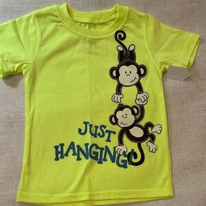 Yellow T-Shirt with Monkey Print